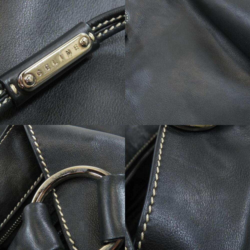 Celine handbag calfskin Leather Shoulder Bag Black - Picture 8 of 11